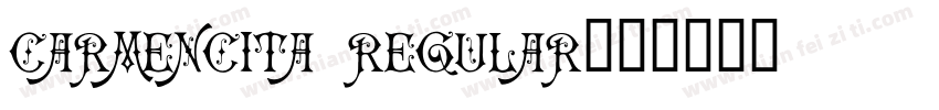 Carmencita Regular字体转换